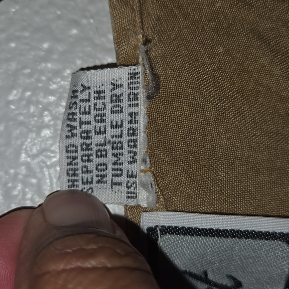 Vintage Selwct Womens short sleeve  button up embroidered brown dress, size M - Picture 4 of 8